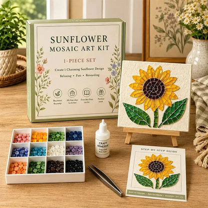 🔥 Last Day 49% OFF - 🌿 Watering Can Mosaic Art Kit | Beginner-Friendly Floral DIY Craft with Vibrant Mosaic Beads & Sturdy Display Base ✨