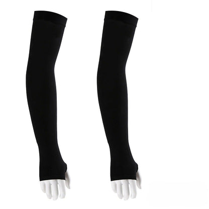 ☀️ UPF 50+ Cooling UV Arm Sleeves 🧊 | High Stretch Compression Fabric | Anti-UV Breathable Sleeves for Men Women