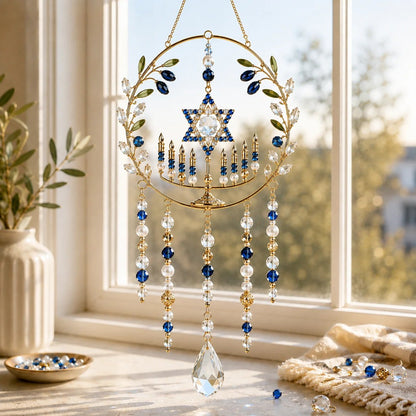 💯🕎 DIY Hanukkah Beaded Suncatcher Kit – Create Your Own Festival of Lights Window Décor ✨💙☀️