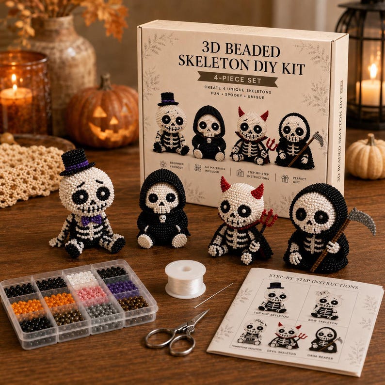 3D Beaded Skeleton DIY Kit