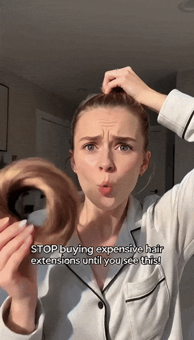 💁 Last Day 50% OFF💖-✨ Synthetic Curly Messy Bun Scrunchie for Quick, Easy & Stylish Hairstyles 🎀