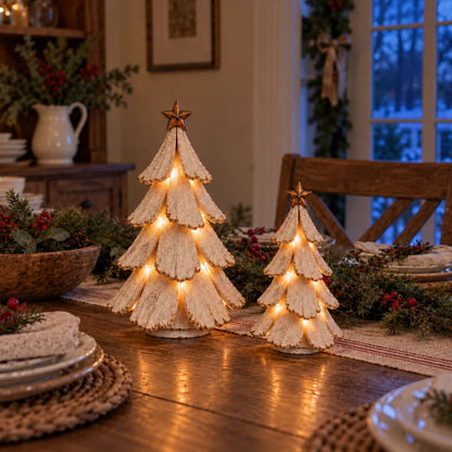 🎄🌙Vintage Lighted Christmas Tree Figurine