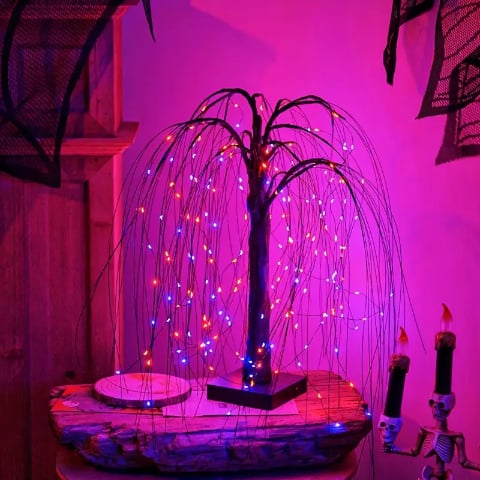 🎃Haunted Weeping Tree LED Lights🎃 Creepy Halloween Decoration 👻✨