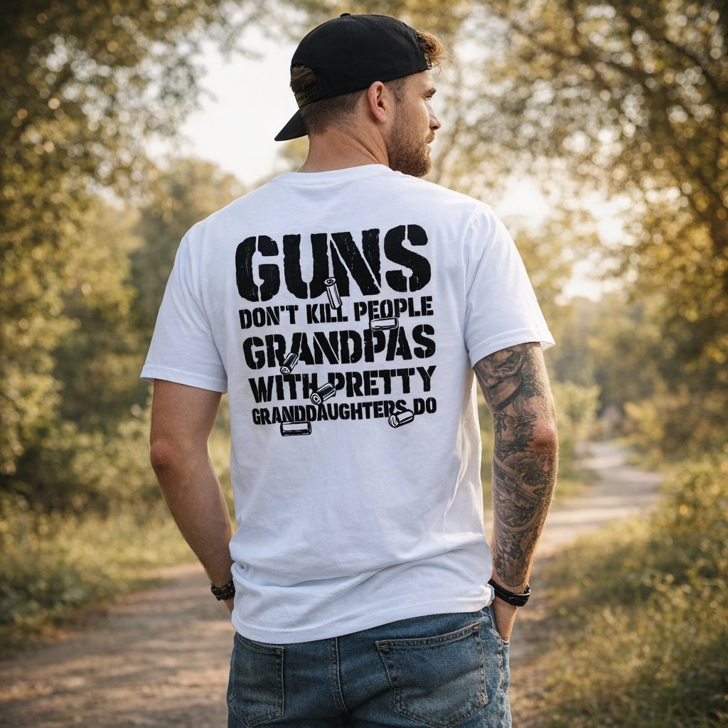 🔥Guns Don’t People Grandpas With Pretty Granddaughters Do T-Shirt