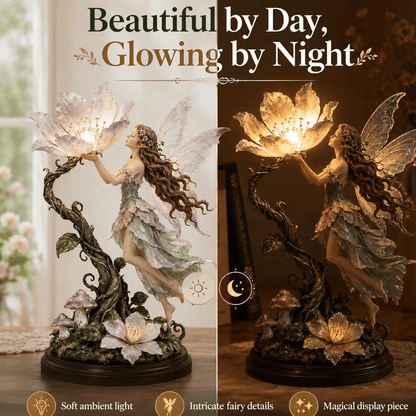 🎁💖Moonflower Fairy Accent Lamp, Light up with Warm White Lights🔥🤩