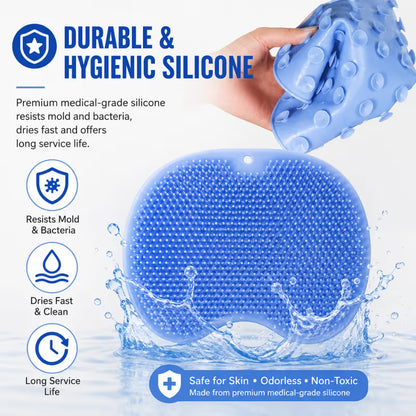 🧼🚿✨ Back & Foot Shower Cleansing Brush | Exfoliating Body Scrubber Massage Tool🦶💦✨