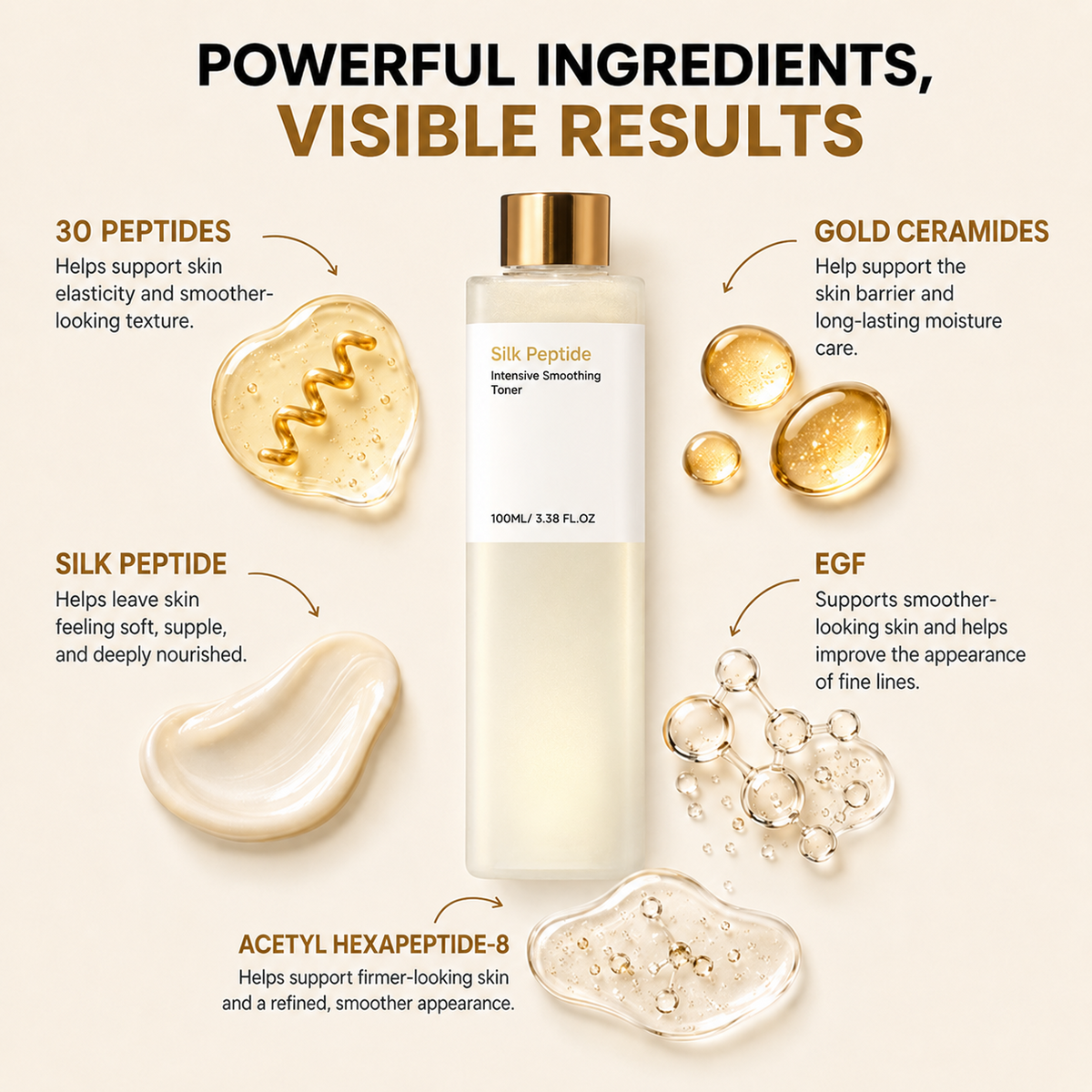 💧Last day Promotion 🔥-✨ EGF Peptide Firming Toner for Smoother, Firmer & Radiant-Looking Skin 💧
