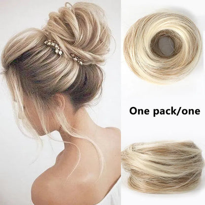 💁 Last Day 50% OFF💖-✨ Synthetic Curly Messy Bun Scrunchie for Quick, Easy & Stylish Hairstyles 🎀