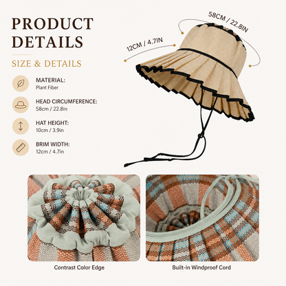Foldable Wide Brim Sun Hat-Packable • Lightweight • UV Protection • Travel Ready☀️🏖️