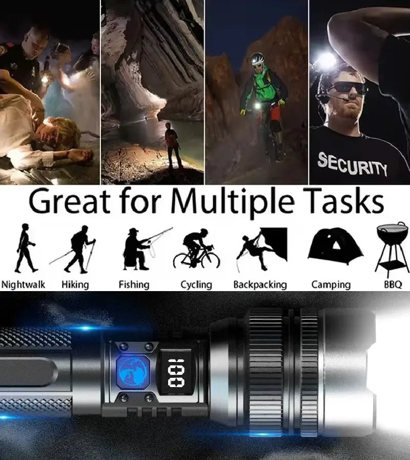 🔥LAST DAY 50% OFF🔦⚡ High-Power Flashlight – Bright Beam, Compact Design & Reliable Illumination Anywhere! 🌙✨