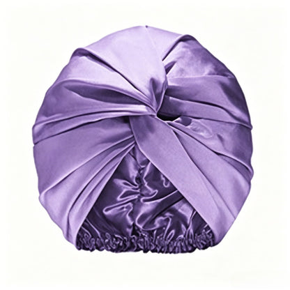 Luxury Satin Sleep Turban- Double Lined 19 Momme Silk Turban