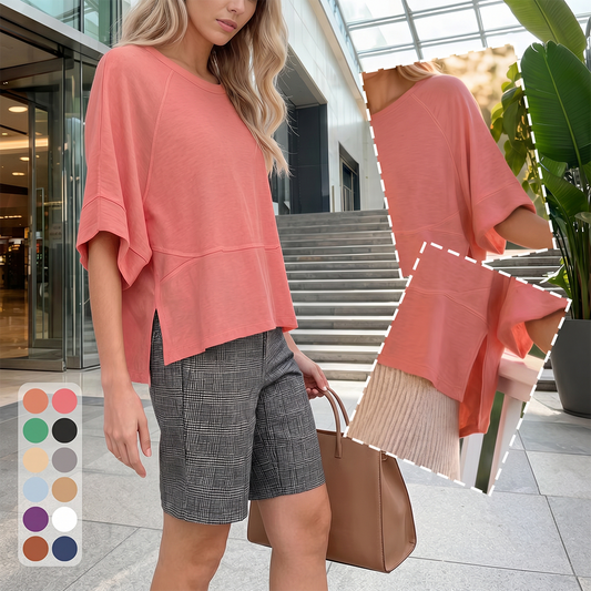 ❤️ Last Day 50% OFF✨-👚Solid Color Flared Sleeve T-Shirt for Effortless Everyday Style & Feminine Charm ✨