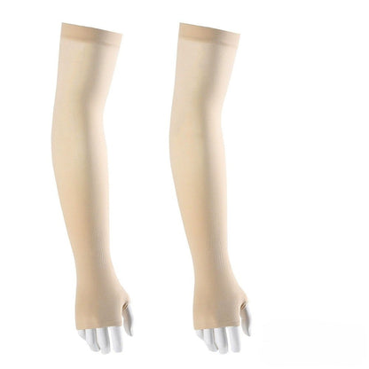 ☀️ UPF 50+ Cooling UV Arm Sleeves 🧊 | High Stretch Compression Fabric | Anti-UV Breathable Sleeves for Men Women