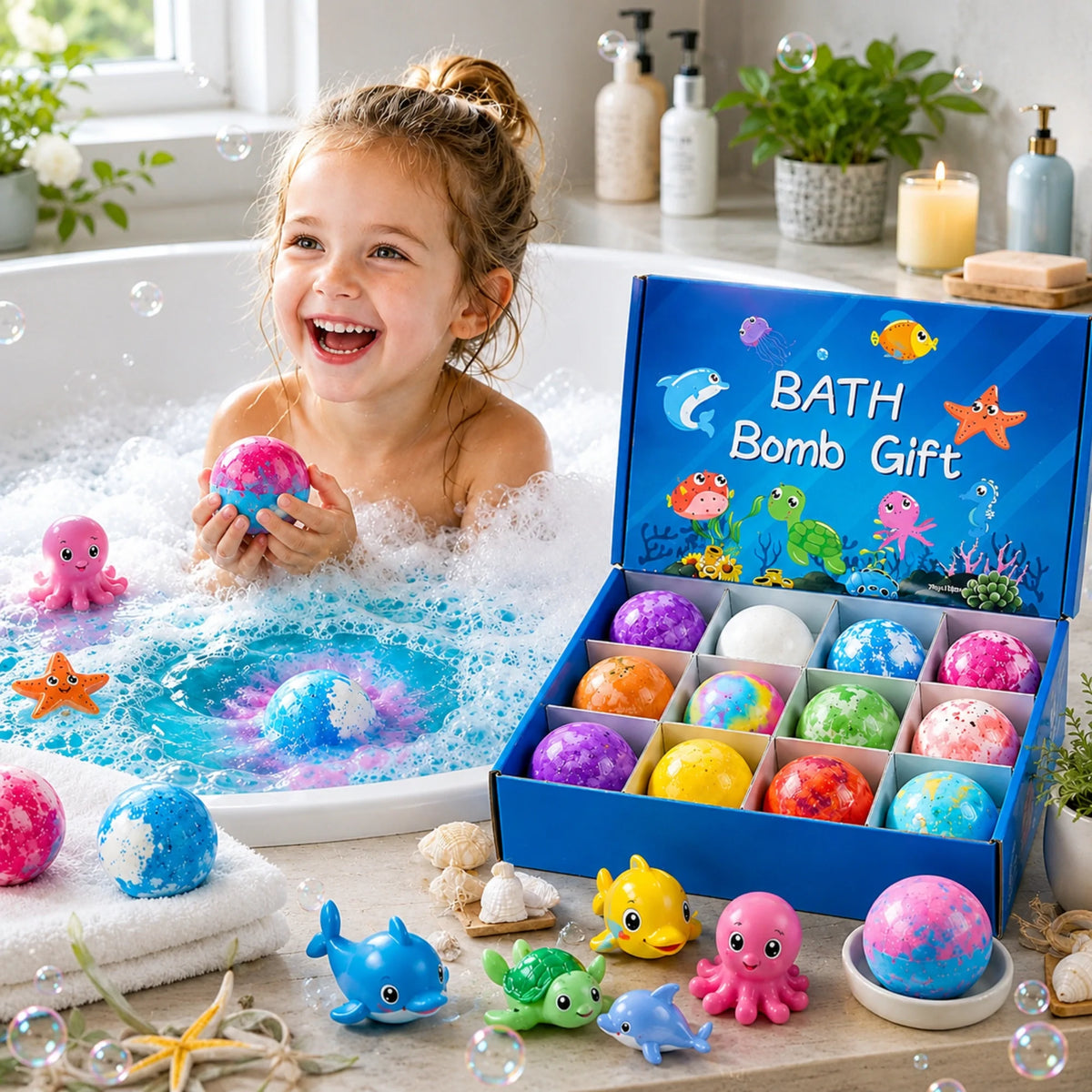 Kids Bubble Bath Bomb Set