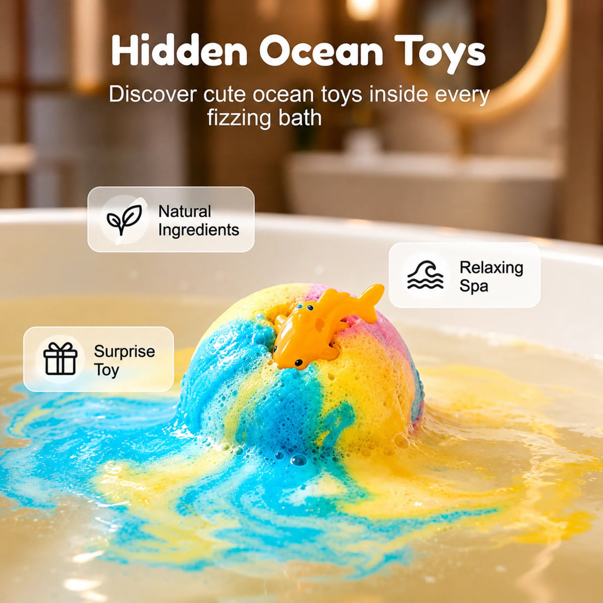 Kids Bubble Bath Bomb Set