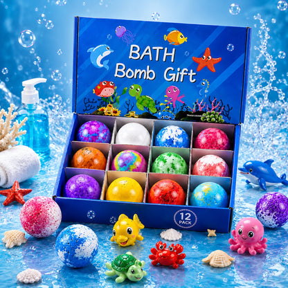 Kids Bubble Bath Bomb Set