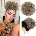 🔥💕Elastic Drawstring Curly Bun Hair Extension Easy Voluminous Style✨