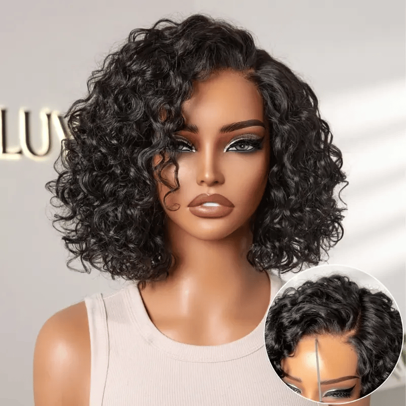 🔥Ready-to-Wear Glueless Curly Bob Wig