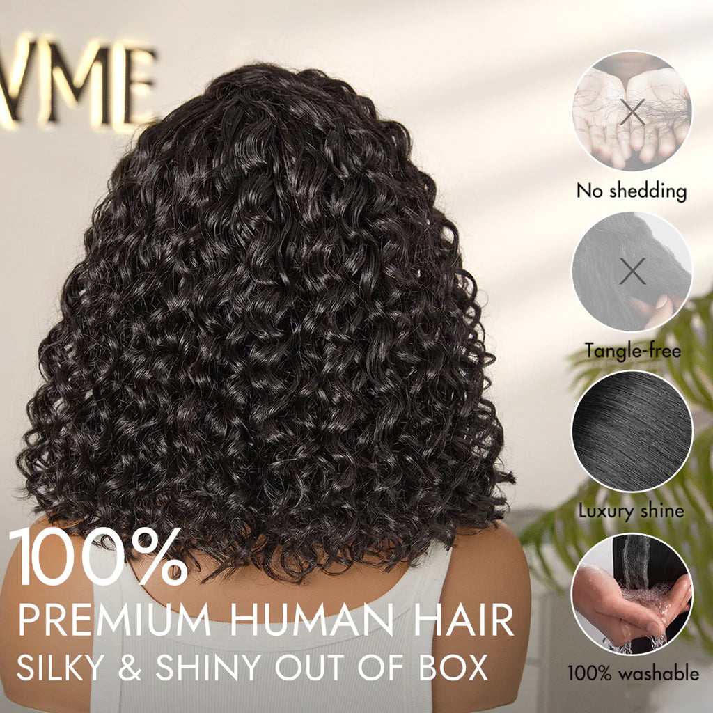 🔥Ready-to-Wear Glueless Curly Bob Wig