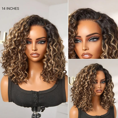 🔥Ready-to-Wear Glueless Curly Bob Wig