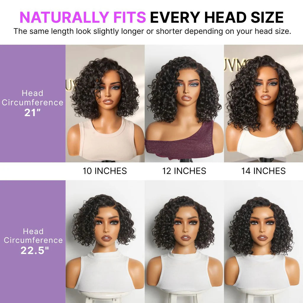 🔥Ready-to-Wear Glueless Curly Bob Wig
