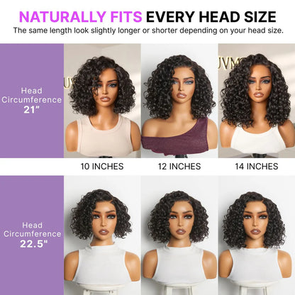 🔥Ready-to-Wear Glueless Curly Bob Wig