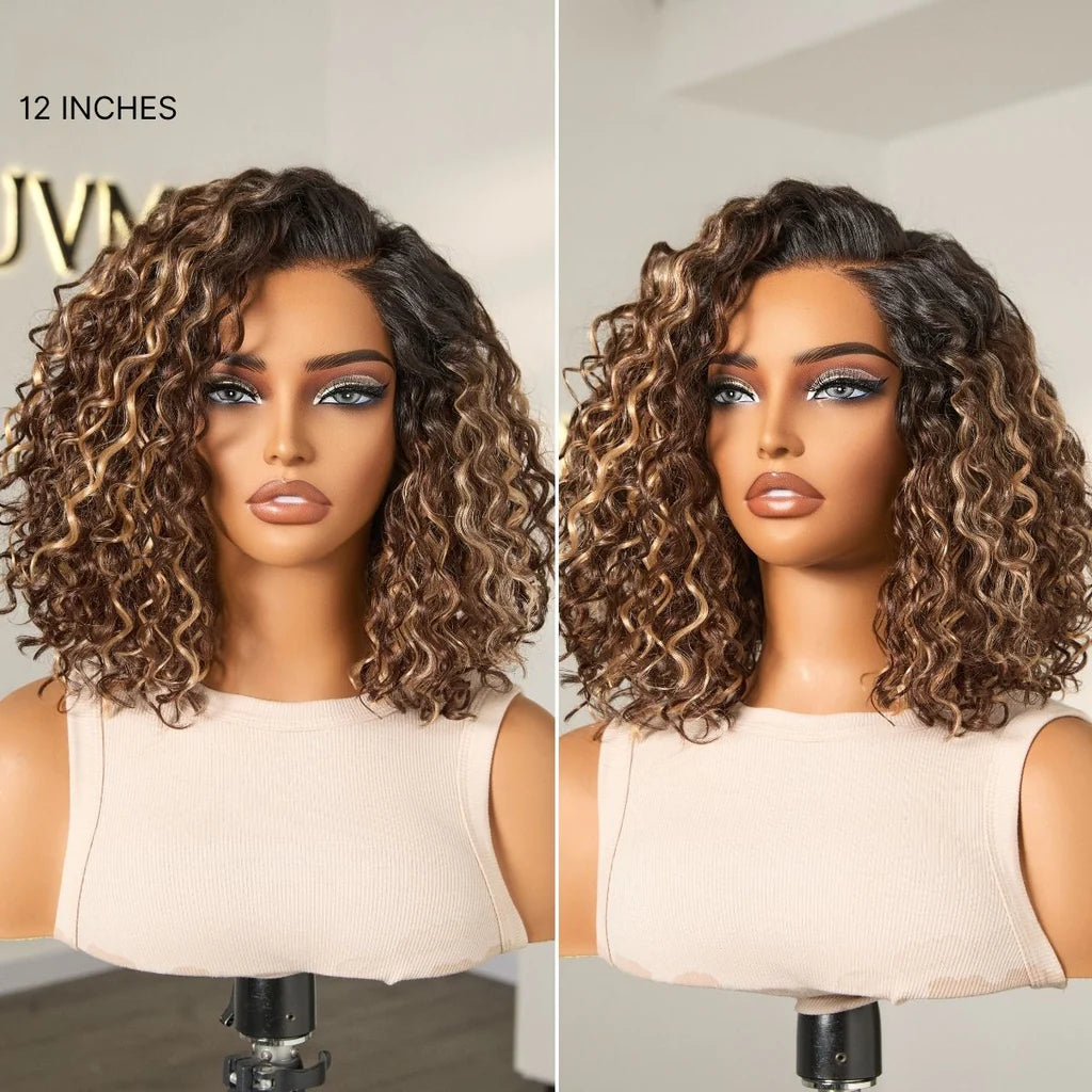 🔥Ready-to-Wear Glueless Curly Bob Wig