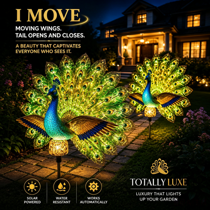 🔥 Last Day 60% OFF 🦚 Animated Solar Peacock Garden Sculpture