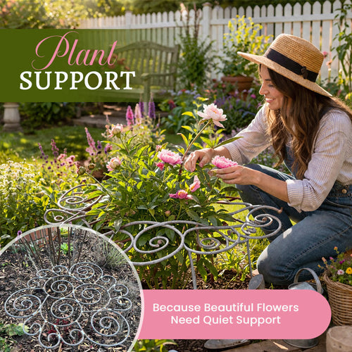 Invisible Plant Rings – Green Garden Supports for Flowers & Vegetables