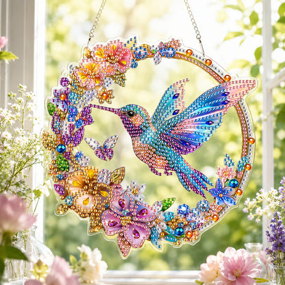 Hummingbird Diamond Art Hanging Ornament Kit