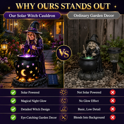 🎁 Last Day 50% OFF✨-🪄Halloween Witch Glowing Cauldron Solar Light
