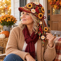 🔥Last Day 49% OFF 🍂 Women’s Handcrafted Crochet Autumn Bloom Cap | 6 Designs