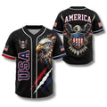🦅 Patriotic USA All-Over Print Baseball Jersey — America 250th Semiquincentennial Edition (1776–2026) 🇺🇸