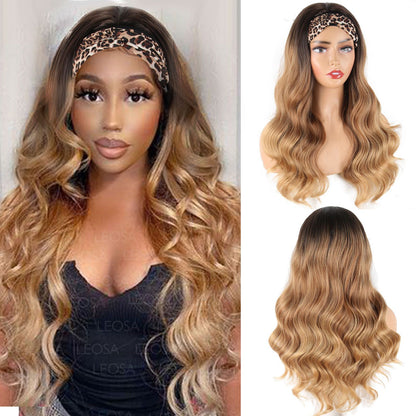 Ice Silk Headband Wig-100% Human Hair, Real Look