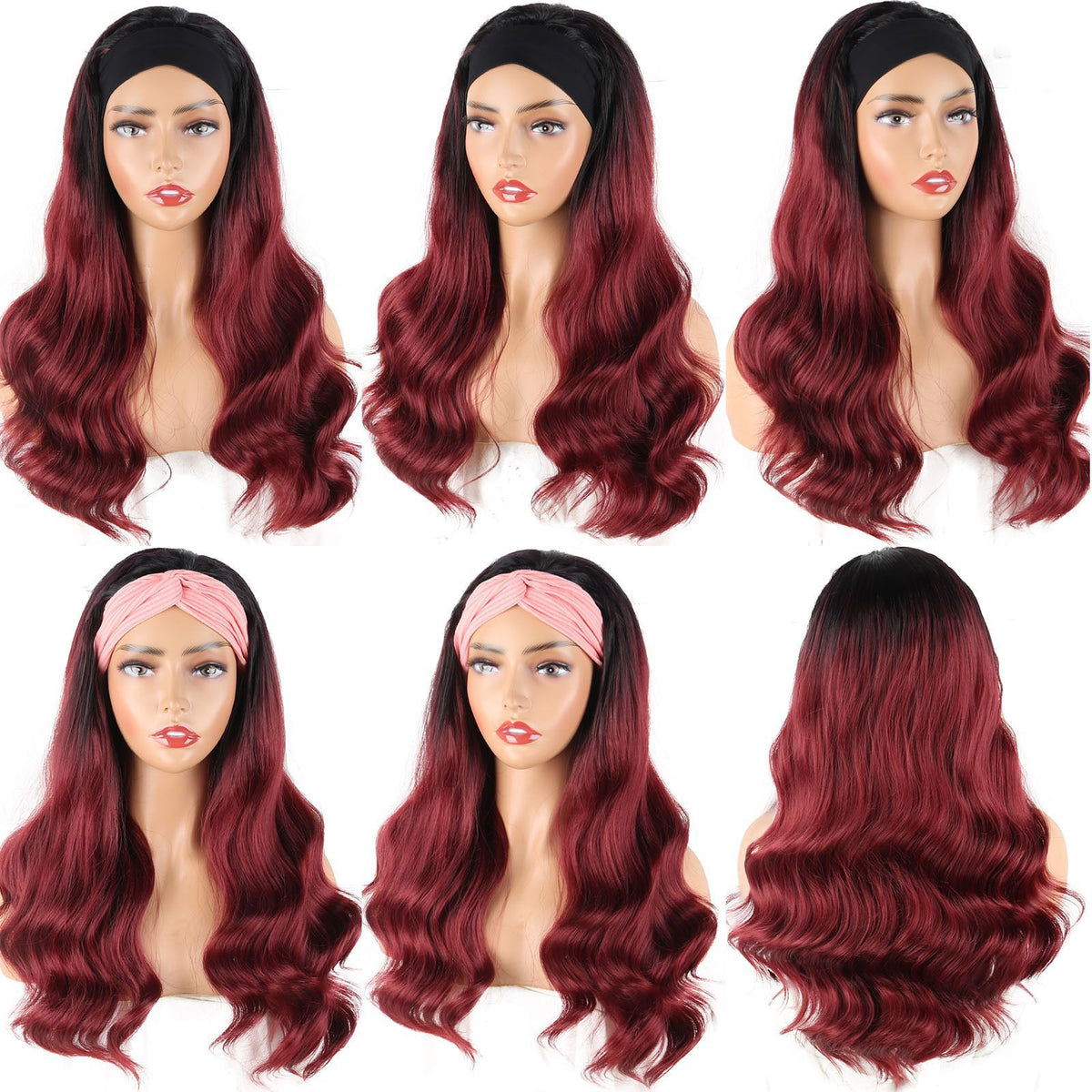 Ice Silk Headband Wig-100% Human Hair, Real Look