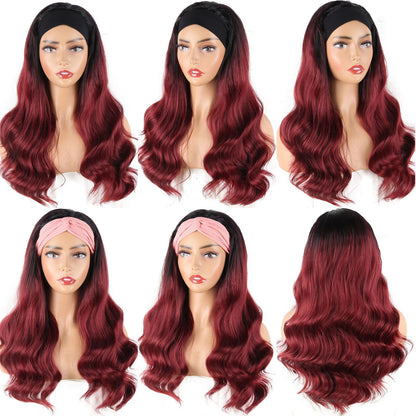 Ice Silk Headband Wig-100% Human Hair, Real Look
