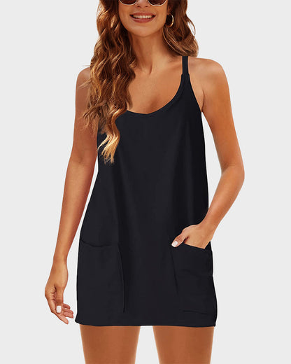 2-in-1 Lounge Romper Dress
