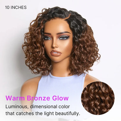 🔥Ready-to-Wear Glueless Curly Bob Wig