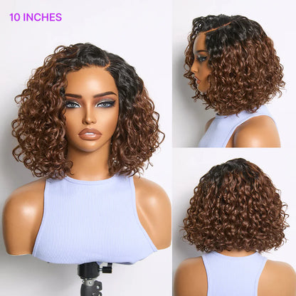 🔥Ready-to-Wear Glueless Curly Bob Wig