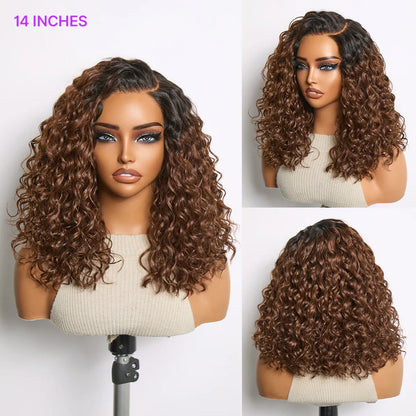 🔥Ready-to-Wear Glueless Curly Bob Wig