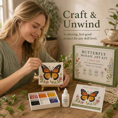 🔥 Last Day 49% OFF - 🌿 Watering Can Mosaic Art Kit | Beginner-Friendly Floral DIY Craft with Vibrant Mosaic Beads & Sturdy Display Base ✨
