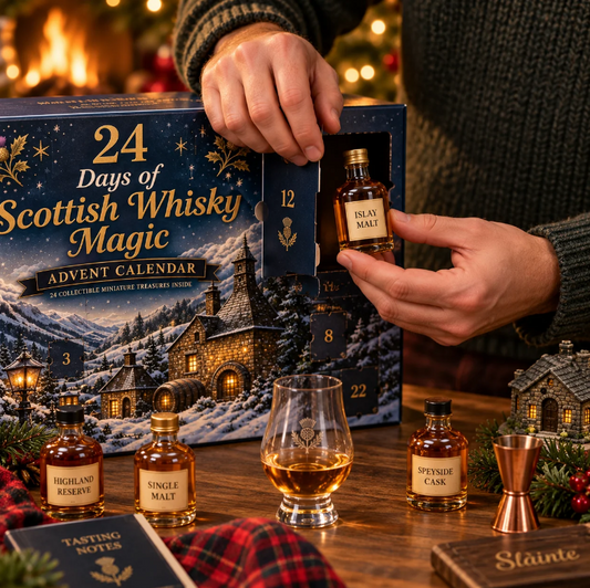 🥃✨2026 Days of Scottish Whisky Magic Blind Box –24-Day Festive Countdown, Scottish Whisky-Themed Collectible Figures Blind Box – Gift For Whisky Lovers🎄🏴🎁✨