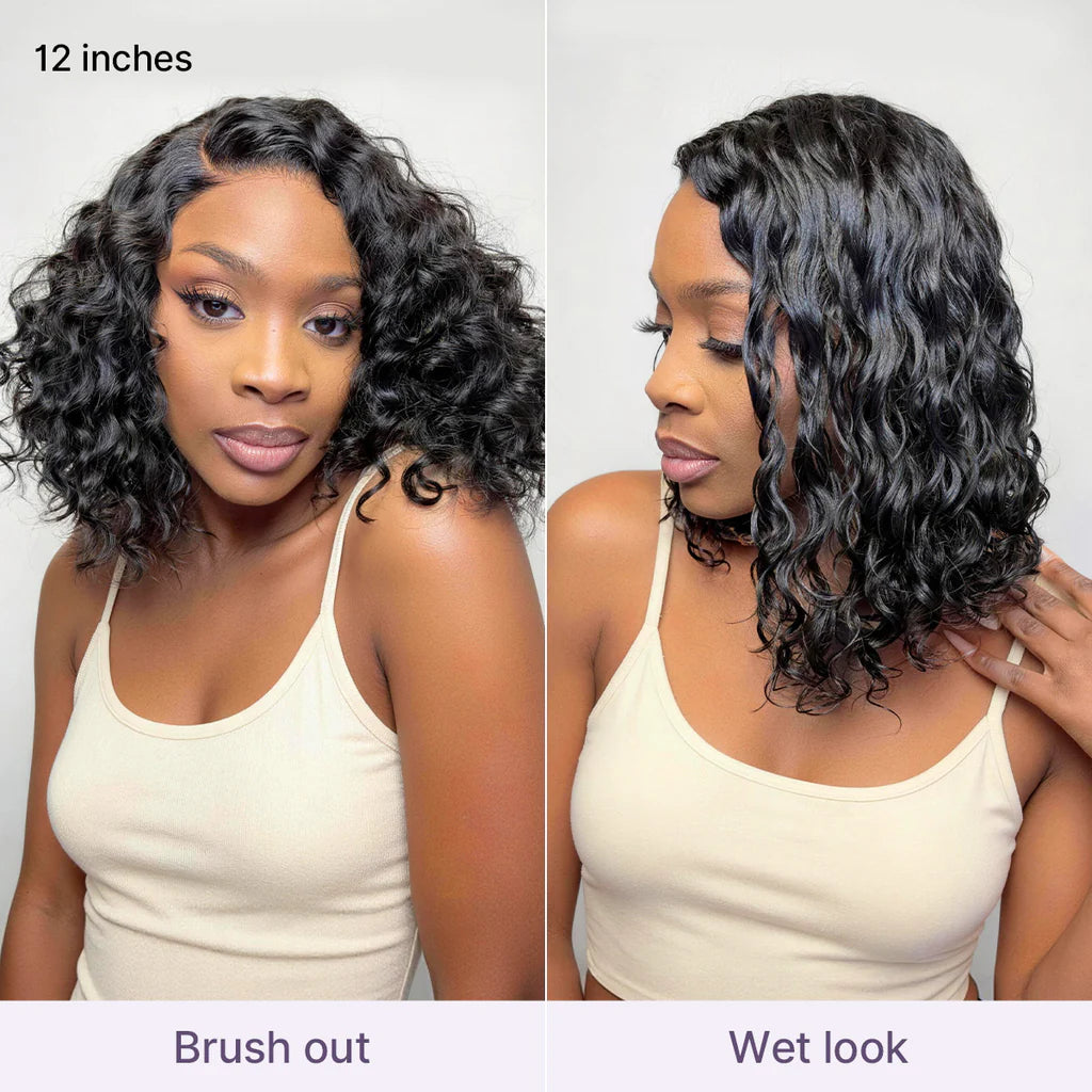 🔥Ready-to-Wear Glueless Curly Bob Wig