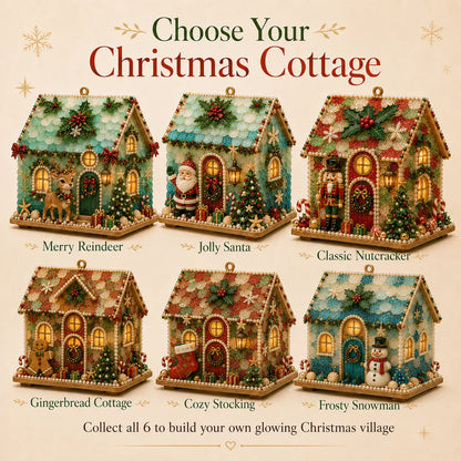 🎄✨ DIY Glowing Coastal Christmas Cottage Kit – Easy Crafting & Festive Coastal Charm! 🏡💖