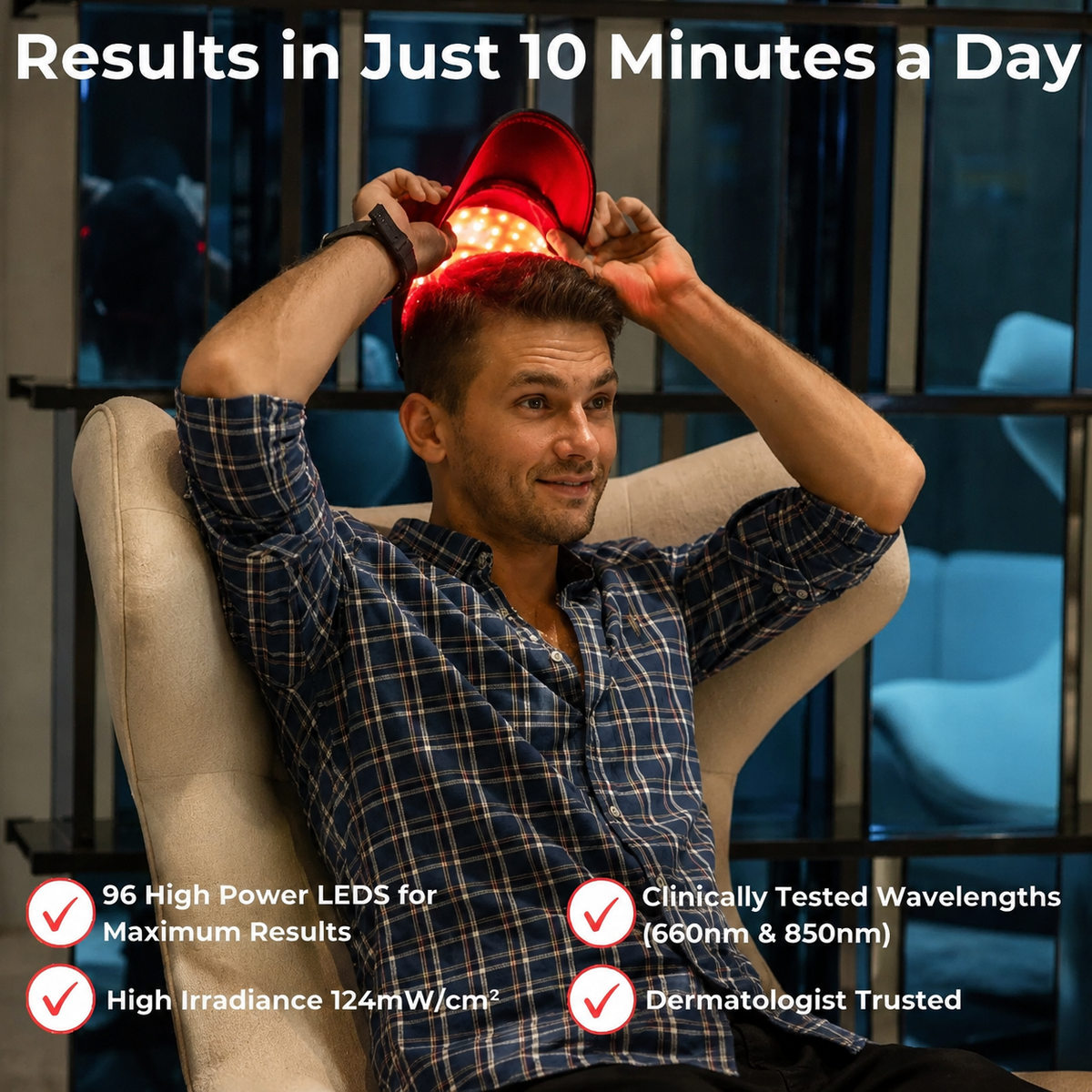 Red Light Therapy Hair Growth Cap