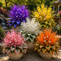 🌿🔥 Peacock Flame Hosta Bulbs – Vibrant Multicolor Foliage for Gardens, Patios & Planters 🦚