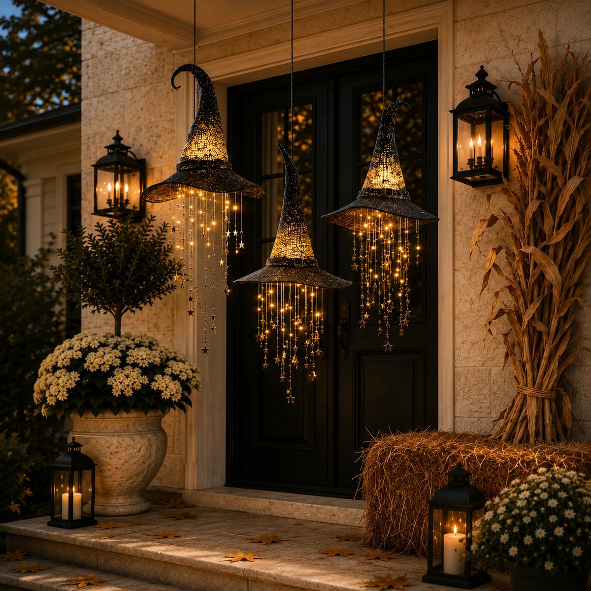 🔥50% Off Last Day🔥Lighted Witch Hat Hanging Chime