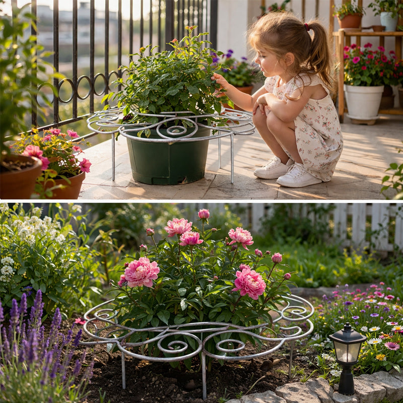 Invisible Plant Rings – Green Garden Supports for Flowers & Vegetables