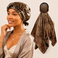 2-in-1 Hair Net & Satin Scarf Bonnet – Multi-Way Styling