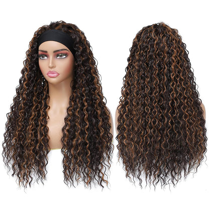 Ice Silk Headband Wig-100% Human Hair, Real Look